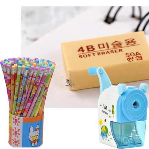 学生卡通铅笔橡皮无毒套装 高性价比学习文具批发指南